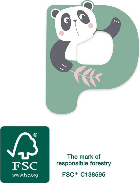 Actual product image small foot Holzbuchstabe Kinderzimmer P