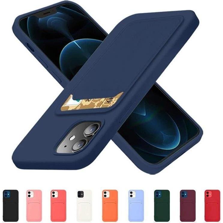 Thumbnail - Hurtel Card Case Silicone Wallet Wallet with Card Slot Documents for Samsung Galaxy A42 5G pink (Samsung Galaxy A42 5G),...