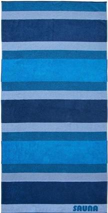 Dyckhoff Asciugamano sauna XL Stripe blu 100,0 x 200,0 cm (100 x 200 cm)