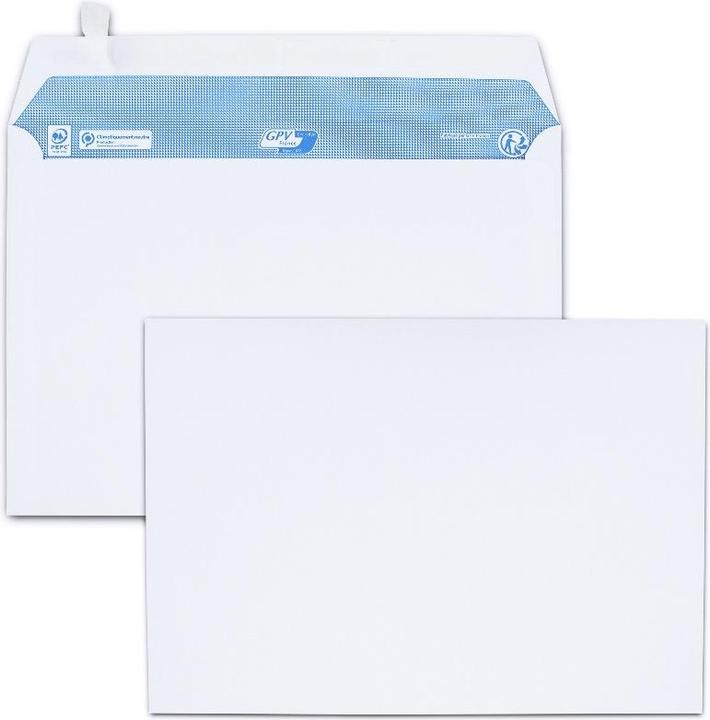 GPV Briefumschl„ge, C5, 162 x 229 mm, weiá, ohne Fenster (162 x 229 mm, 200 x)