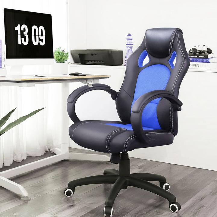 Immagine prodotto Songmics Sedia da gioco Nero Blu