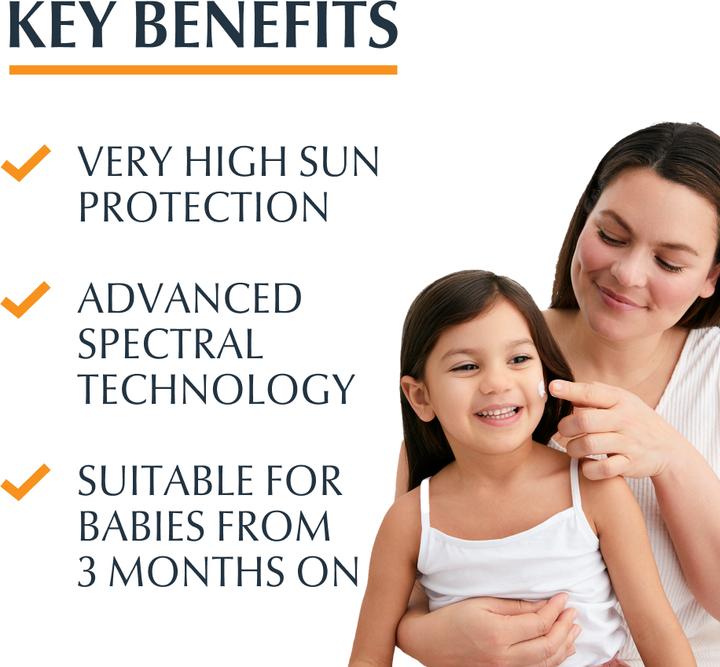 Actual product image Eucerin Sonnenspray Kids SPF50+ - 200 ml (Sun spray, SPF 50+, 200 ml)