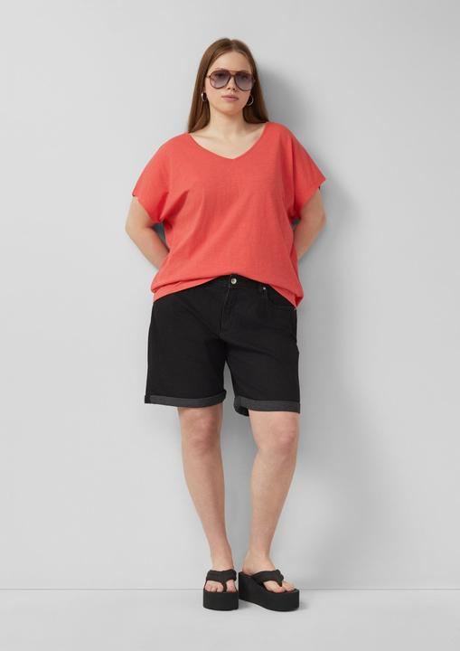 Produktbild s.Oliver Baumwollshirt mit Spitzeneinsatz (52)