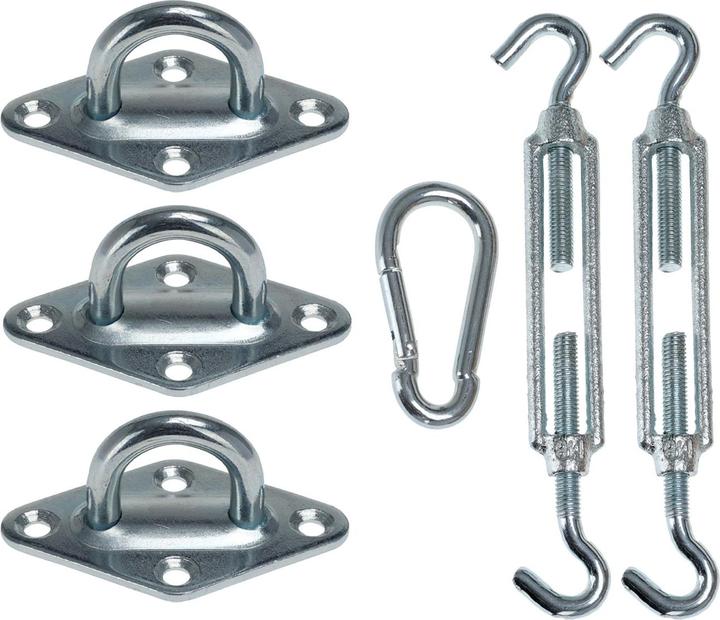 Image du produit Koopman Kit de fixation pour voile d'ombrage, 6 pièces