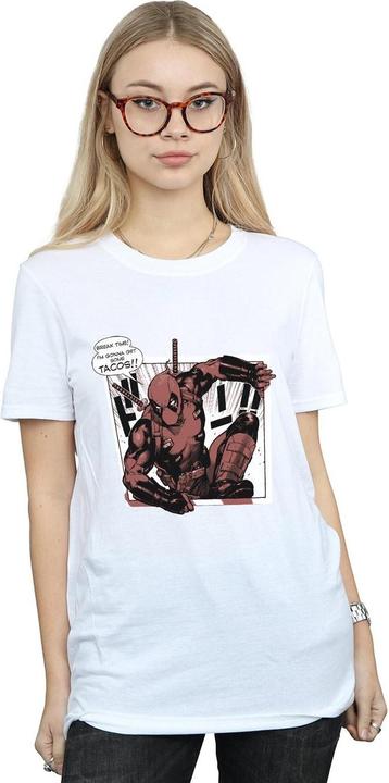 Immagine prodotto Deadpool Breaktime Tacos Maglietta Ampia Donna (XXL)