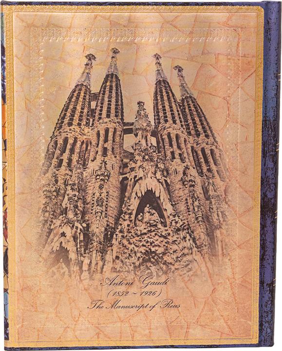 Actual product image Paperblanks Gaudi, The Manuscript of Reus (Embellished Manuscripts Collection) Ultra Lined Hardback Journal (180 x 230 mm, Lined, Hardcover)