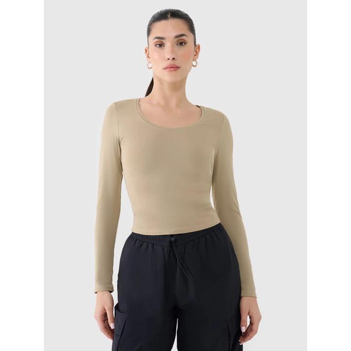 Immagine prodotto 4F Schlankes, glattes Damen-Langarmshirt (S)