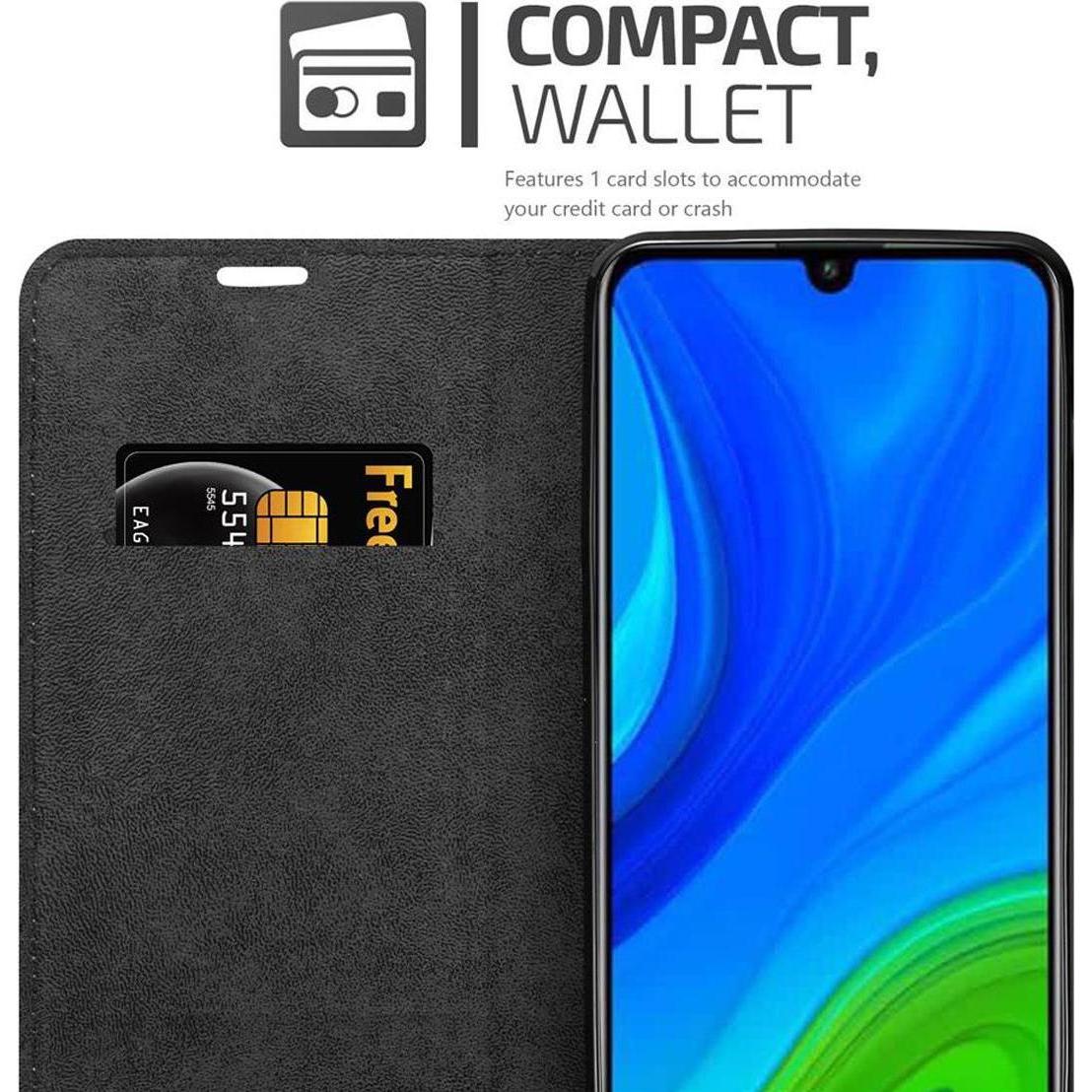 Thumbnail - Cadorabo Book Invisible Magnet Cover (Huawei P Smart (2020)), Smartphone Hülle, Schwarz