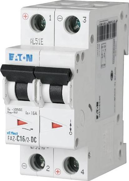 Produktbild Eaton MOE FAZ-C6/2-DC LS-Schalter C-Char 6A, 2p, DC