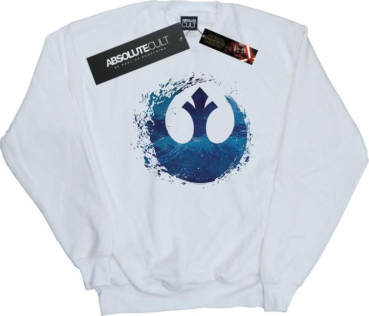 Actual product image Star Wars Womens/Ladies The Rise Of Skywalker Resistance Symbol Wave Sweatshirt (M)