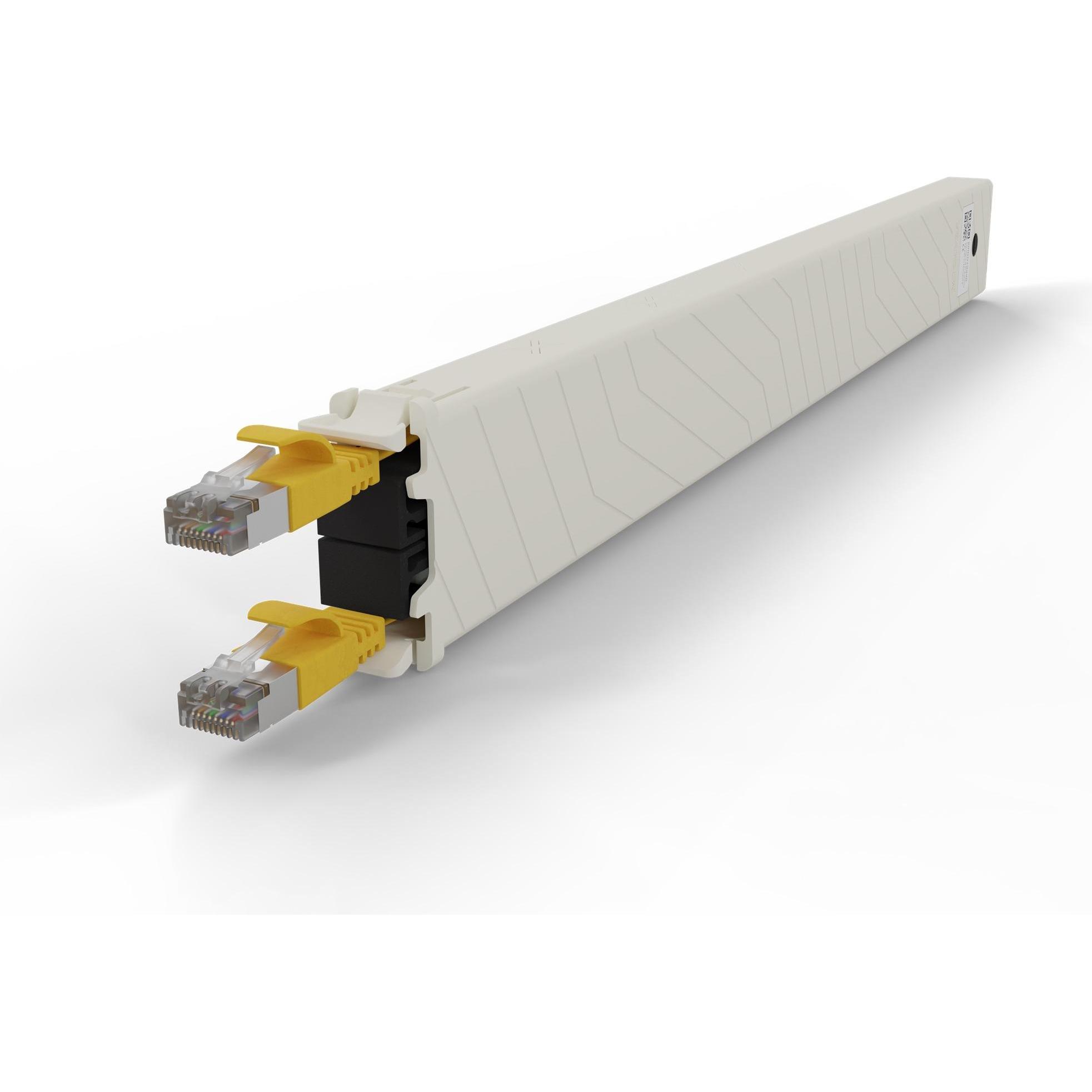 Thumbnail - PATCHBOX one / Cassette / 8RU / Cat 6A, STP, 0.8 m, Gelb (STP, CAT6a, 0.80 m), Netzwerkkabel