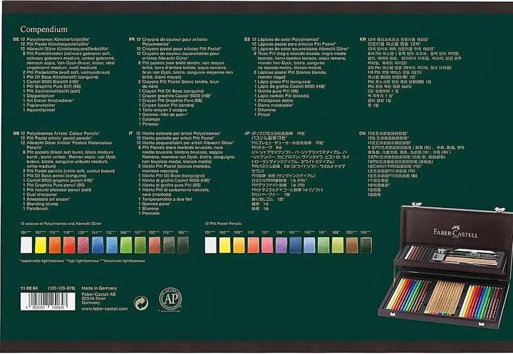 Immagine prodotto Faber-Castell Cassa di legno Art & Graphic Compendium (53x)