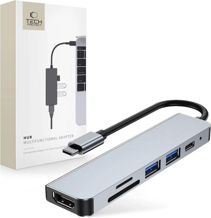 Tech-Protect V4 (USB-C, 6 Ports)