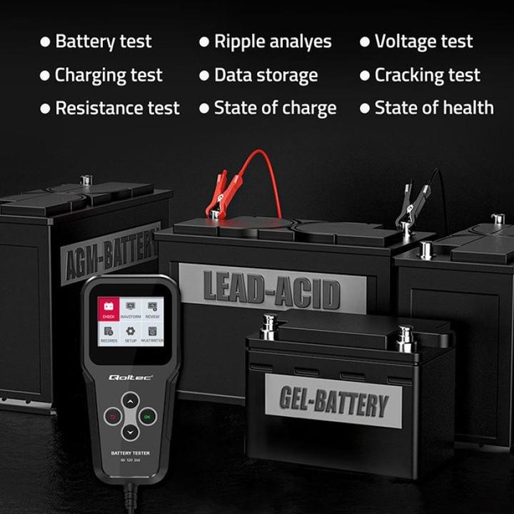 Image du produit Qoltec Digitaler Batterietester 3in1 mit LCD 6V