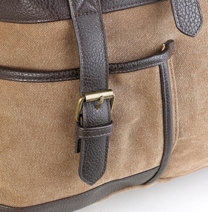 Actual product image Xcase Canvas travel bag with 2 outside pockets and shoulder strap (30 l)