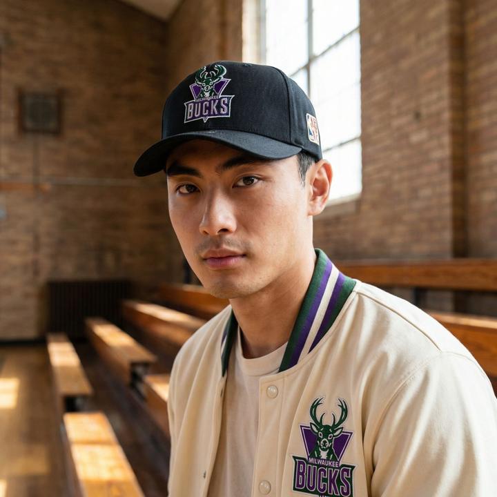 Produktbild Mitchell & Ness Snapback Stretch Cap Hwc Milwaukee Bucks (One Size)