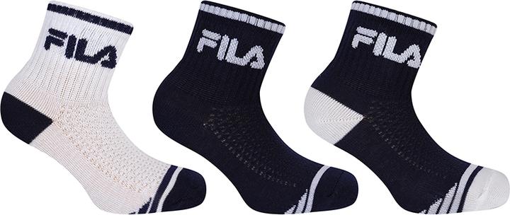 FILA Junior Boy Quarter Plain Socks 3 Pairs Pack