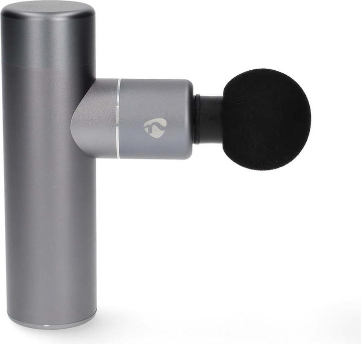 Nedis SmartLife Sport-Massagepistole - Akkubetrieben - Wiederaufladbar - 5 Massagemodi - Beutel mit (5 Stufen, 600 min)