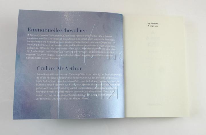 Actual product image A single kiss (German, Ivy Andrews, 2020)