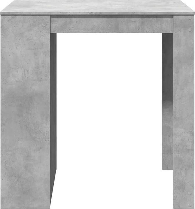 Actual product image vidaXL Bar table High table Counter table Kitchen table Concrete grey Wood-based material