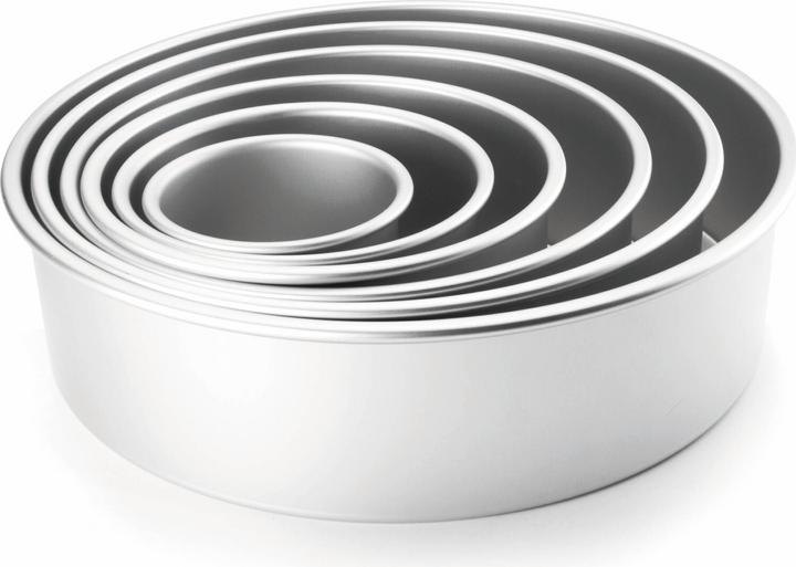 Image du produit Ibili Moule rond en aluminium anodisé 1,8 l, 15 x 10 cm Parfait pour les tartes hautes et les gâteaux