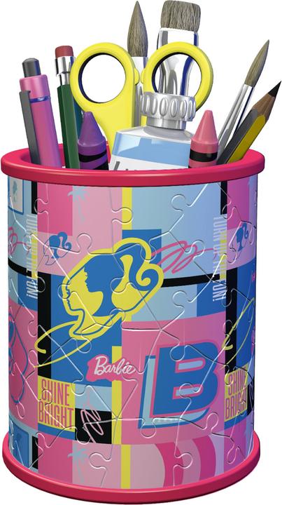 Produktbild Ravensburger 3D Puzzle 11585 - Utensilo Barbie - Stiftehalter für Barbie Fans ab 6 Jahren (54 Teile)