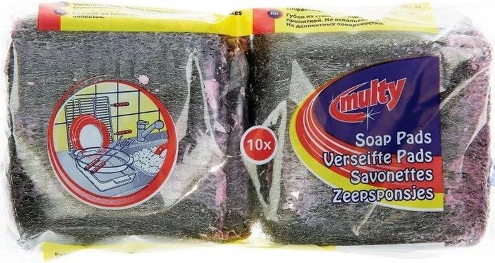 Actual product image Multy Steel wool pan sponge 10 pieces (10 pcs.)