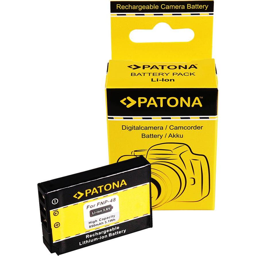 Patona Batteria f. Fuji-Film QX1 Fuji NP-48 Fujifilm NP48 (Batteria della fotocamera), Alimentatore fotocamera
