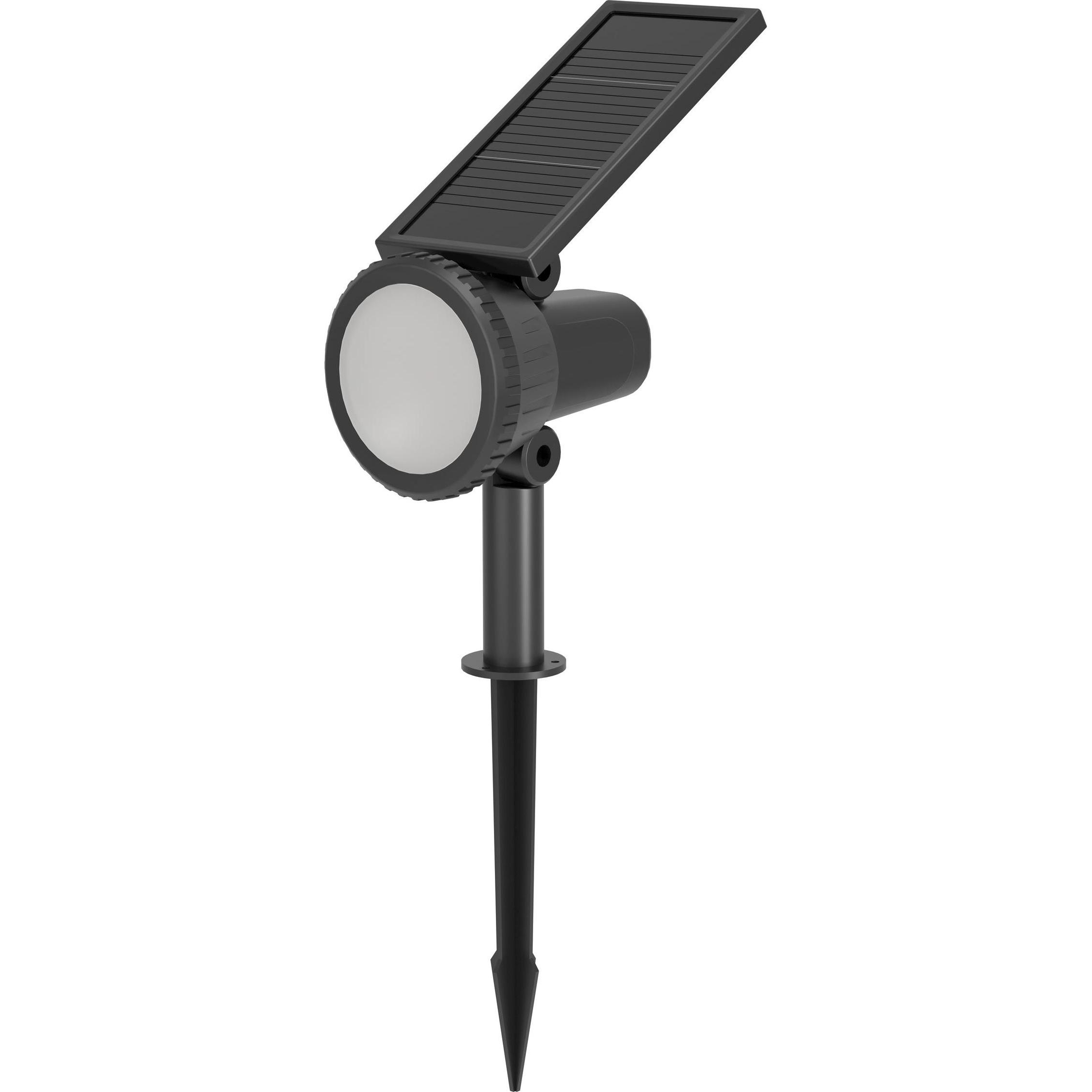 EGLO, Gartenbeleuchtung, SAMBUCO SOLAR SPOT SPIKE RGBW - Black (230 lm, IP44)