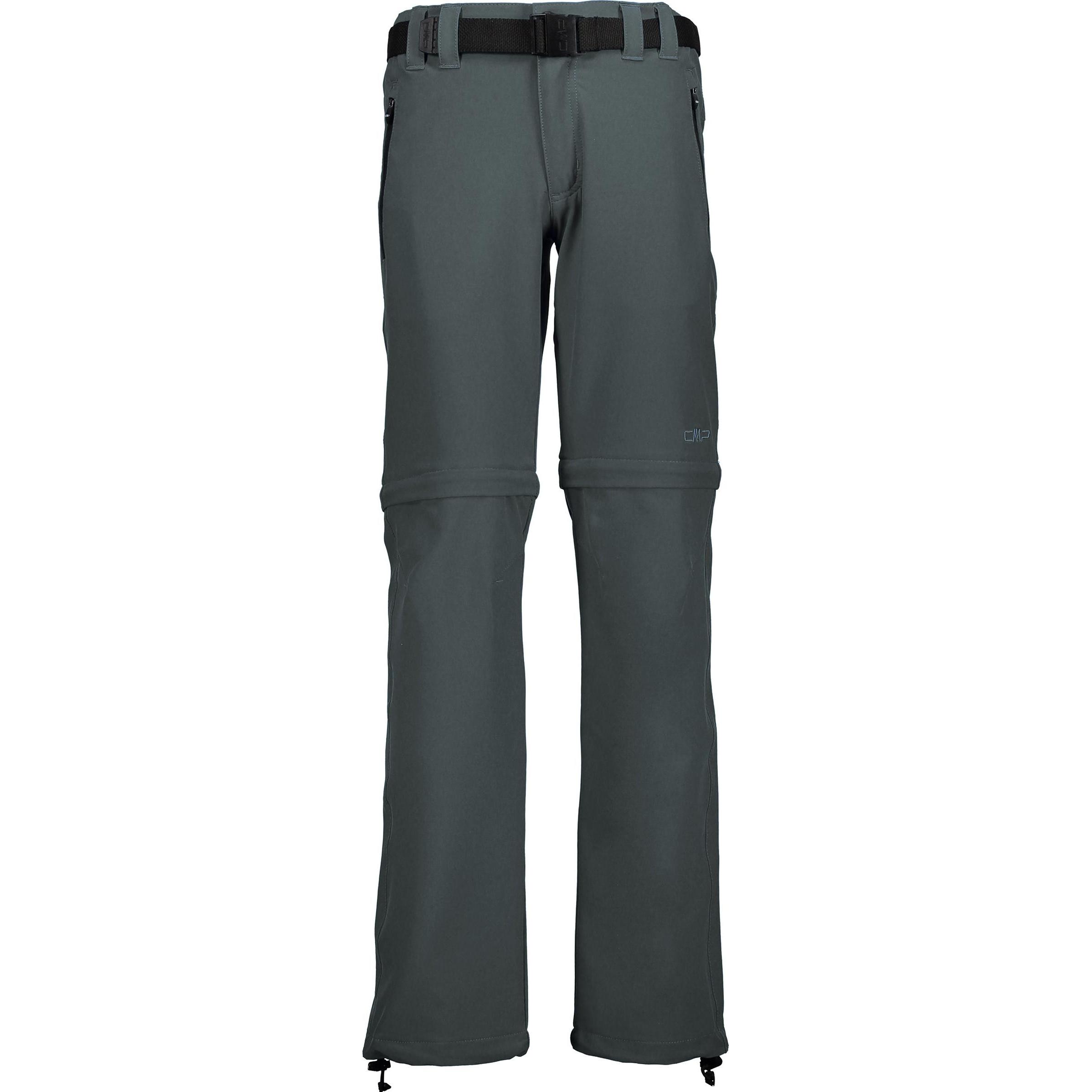 CMP Campagnolo, Unisex, Outdoorhose, Kinder Long Zip Off Stretch Hose (104), Grau, 104
