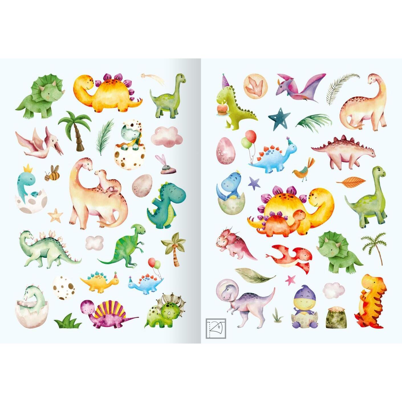 Thumbnail - Ars Edition, Sticker, Meine Aquarell-Sticker - Dinosaurier