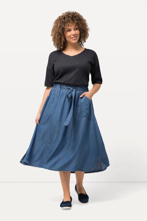Actual product image Ulla Popken Denim Look Lyocell Skirt (50, 52)