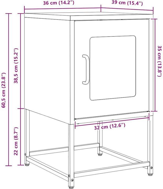 Actual product image vidaXL Marinochka (36 x 39 x 60.50 cm)