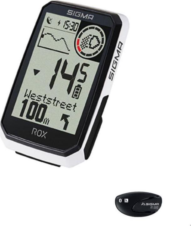 Image du produit Sigma GPS-Fietscomputer mit Herzfrequenzmesser, 41-Stunden-Akku, e-Bike-kompatibel, 30 Funktionen