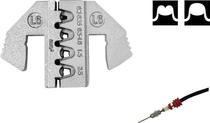 Produktbild Toolcraft TO-9627234 Crimpeinsatz MCP 2.8 Kontakt, JPT Flachkontakt, Sensorseri