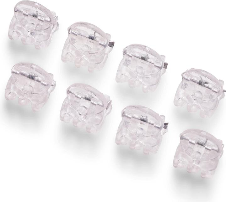DailyGo Hair clip 1 cm 8 pieces transparent (8 pcs.)