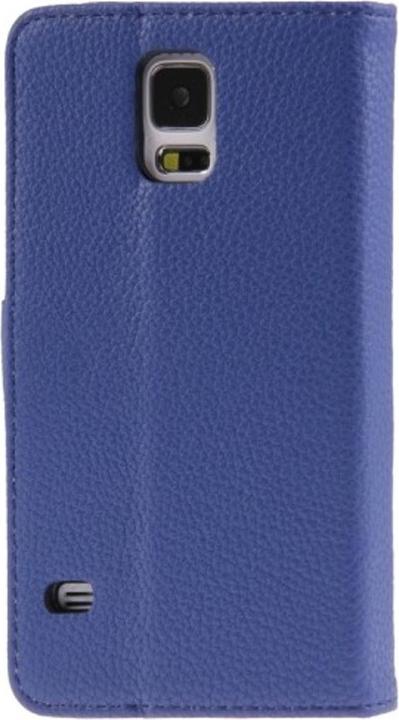 Produktbild König Design Schutzhülle Handytasche (Flip Quer) für Handy Samsung Galaxy S5 / S5 Neo Blau (Samsung Galaxy S5, Samsung Galaxy S5 Neo)