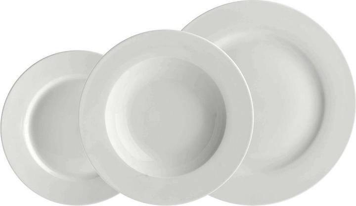 La Porcellana Bianca ESSENZIALE Set mit 12 Tellern mit Rand (12 Stk.)