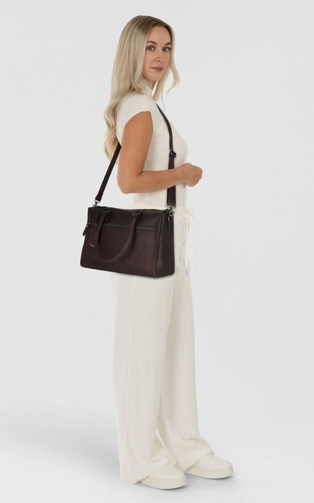 Produktbild Burkely On The Move Laptopbag 15,6 Zipper Inclusief Powerbank - aktetas - Bruin (17 l)