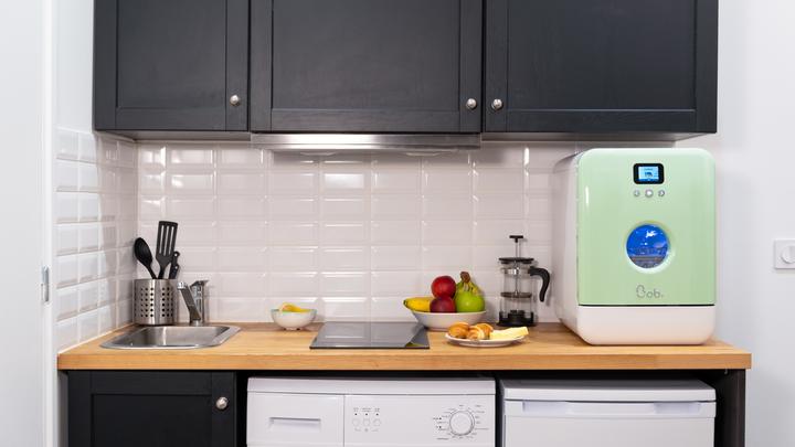 Actual product image Daan Tech Bob Matt white table dishwasher