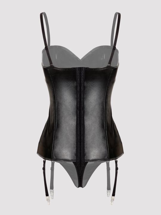 Produktbild Lovehoney Fierce Corsagen-Set im Leder-Look (M)