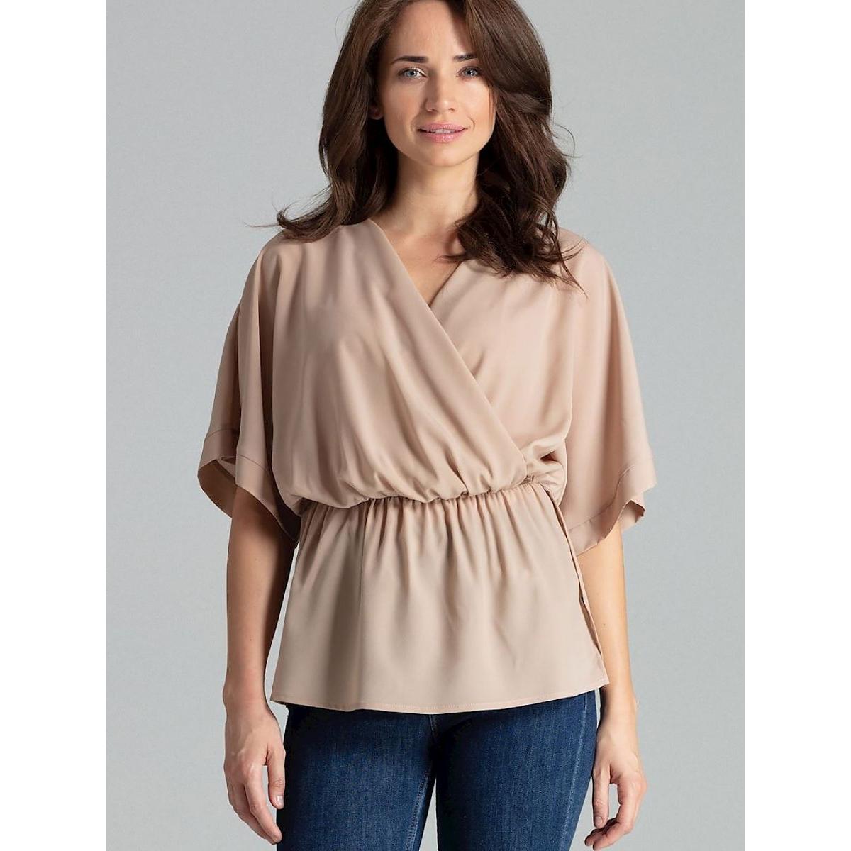 Lenitif, Damen, Bluse, Bluse, Beige, (M)