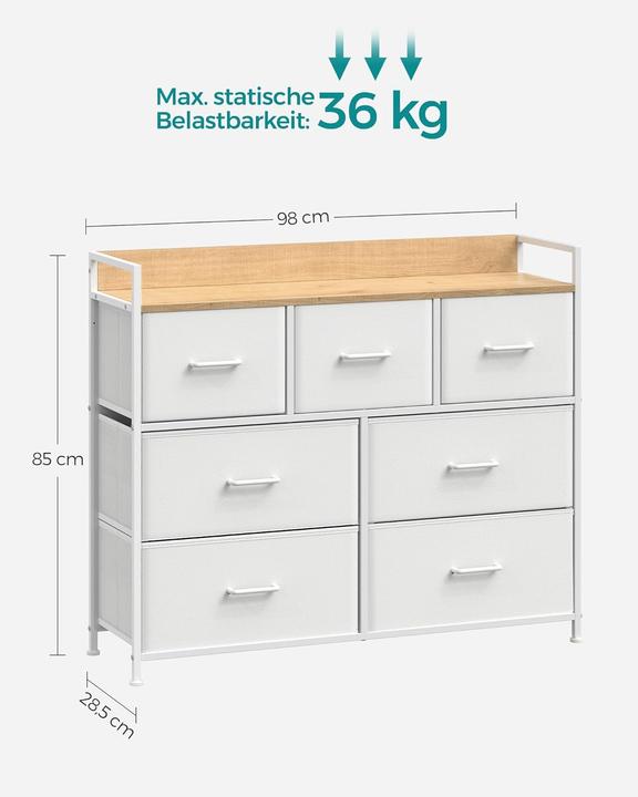Produktbild Songmics Kommode (98 x 28.50 x 85 cm)
