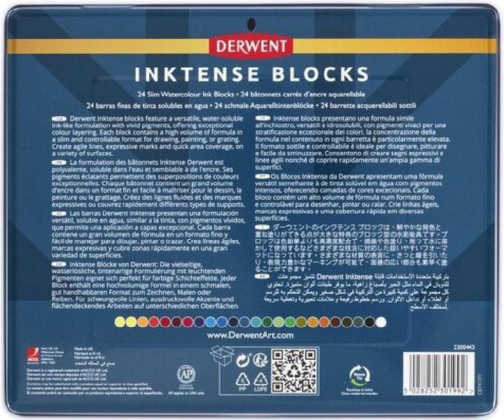 Immagine prodotto Derwent Pastelli acquerellabili Inktense, acquerelli, 24 pezzi (24 x)