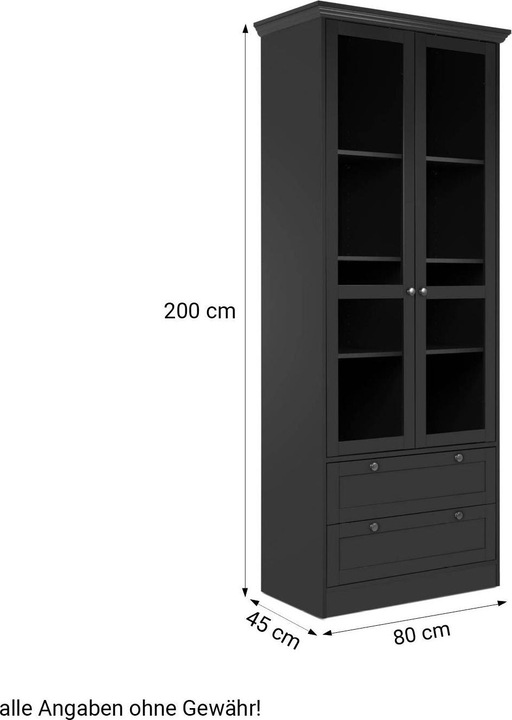 Produktbild Homestyle4u Vitrine Highboard (80 x 200 x 45 cm)
