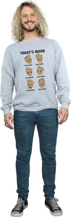 Actual product image Mens Guardians Of The Galaxy Groot Today's Mood Sweatshirt (XL)