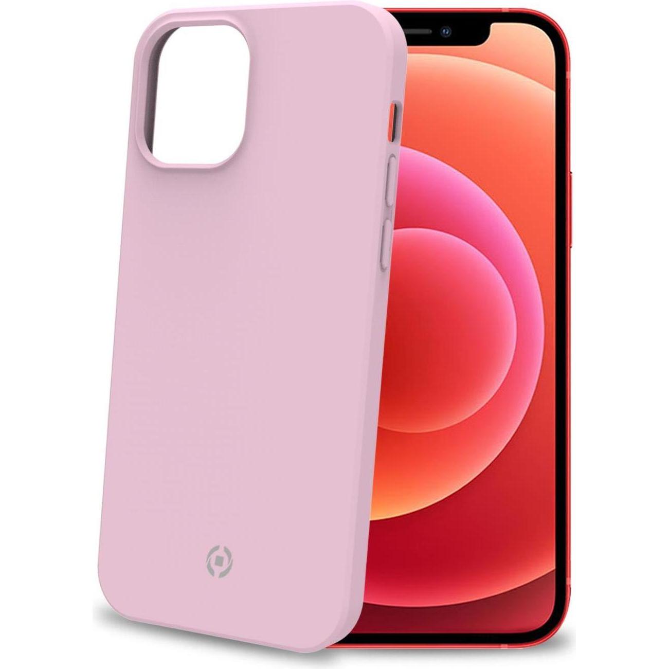 Celly Rosa Sentire (Apple Iphone 12, Apple Iphone 12 Pro), Cover Smartphone,