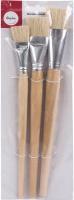 Produktbild Rayher Borstenpinsel-Set, 3 Stück