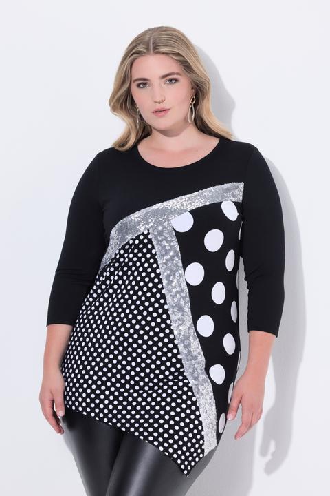 Actual product image Miamoda T-Shirt, Classic Fit, Ziersteinchen, Mustermix (46)