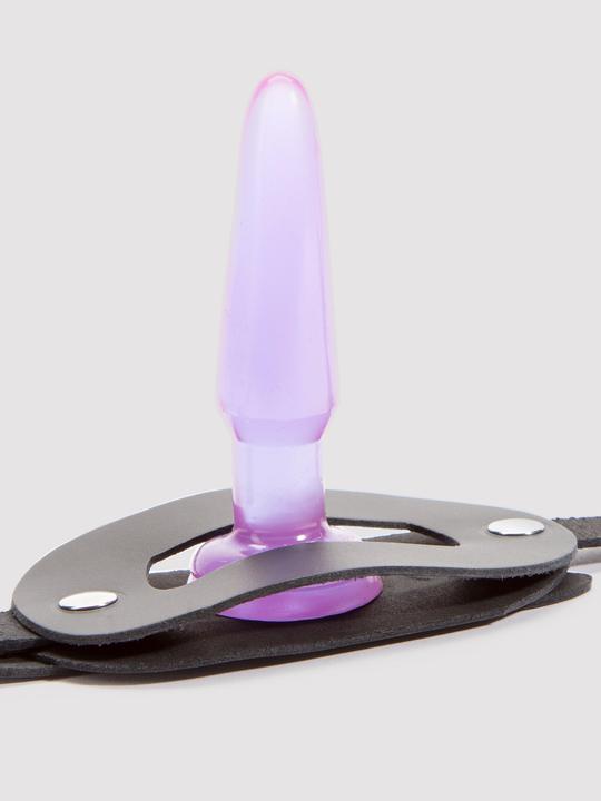 Lovehoney DOMINIX Deluxe Analplug Leder-Harness mit Penisring